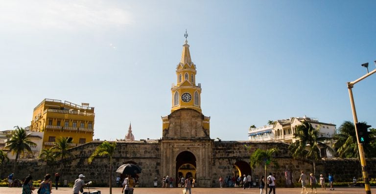 Cartagena, Torre del reloj, centro histórico, playas colombianas, matrimonio en el mar