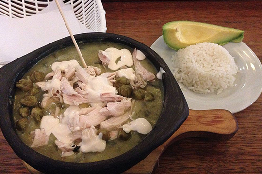 Ajiaco among the weird food combinations from Colombia