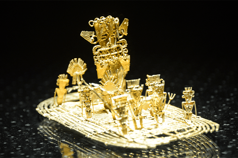 ‘Muisca Gold Raft’ craftsmanship at Gold Museum in Bogotá | Colombia Country Brand