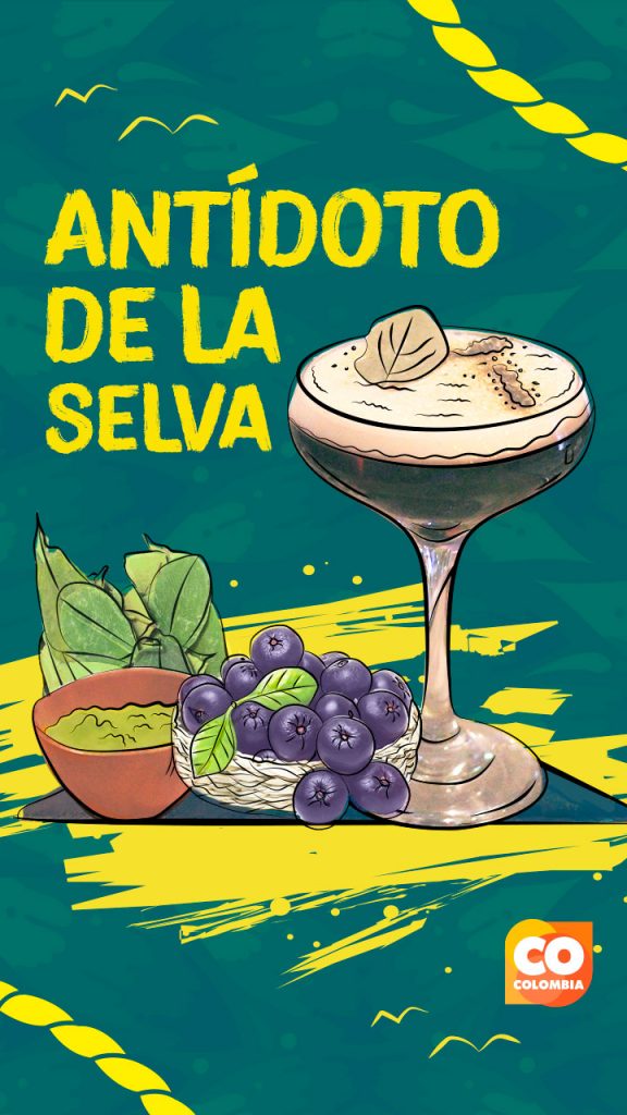 Antídoto de la selva, one of the most popular cocktails from El Balcón | Colombia Country Brand 