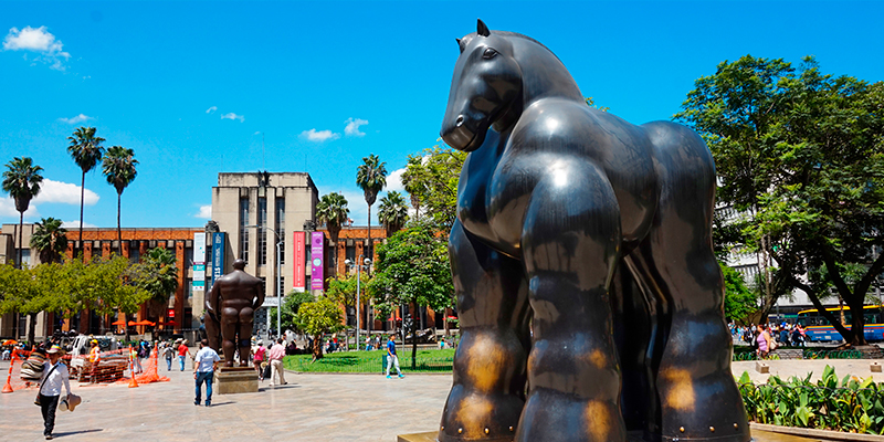 Medellin, an ideal destination for a digital nomad - Botero’s sculpture in Botero Square in Medellín, Colombia | Colombia Country Brand