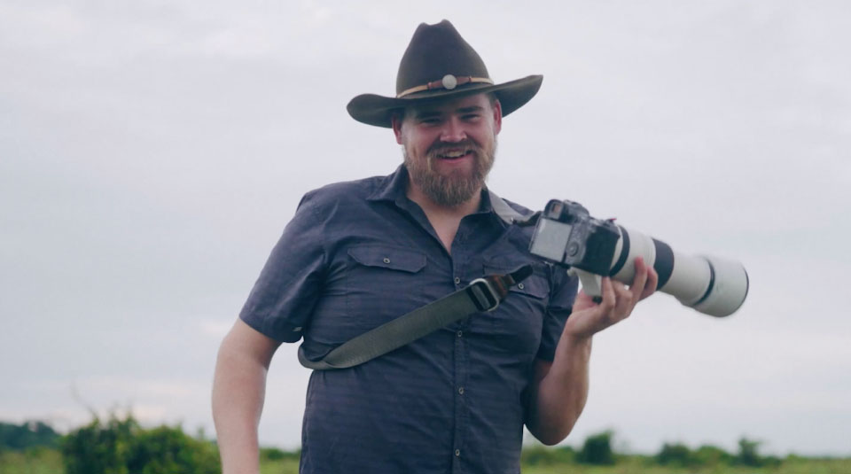 American photographer Andy Austin during his visit to the Colombian Amazon-Orinoco for Finding Encanto.