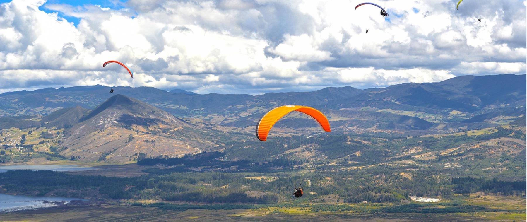 Paragliding in Colombian skies