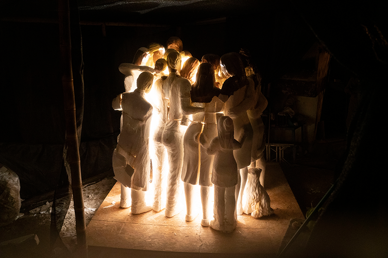 The contemporary artwork that will be in the Vatican gardens has a light in the center - The artwork Ritual of Reconciliation that will be in the Vatican gardens | Colombia Country Brand