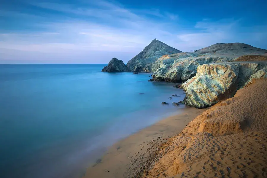 Increíble vista en la playa del Cabo de la Vela en Guajira, Colombia