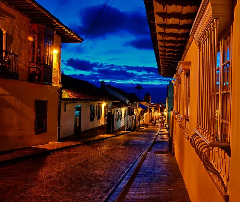 The Ghost tour at La Candelaria neighborhood will take you to the famous haunted places of Bogota
