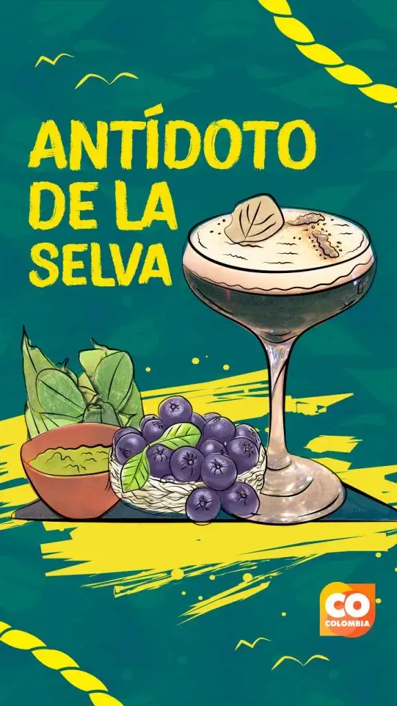 Antídoto de la selva, one of the most popular cocktails from El Balcón | Colombia Country Brand