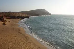 fotografía de Cabo de la vela en la Guajira ubicada en el norte de Colombia, cultura indígena en Colombia