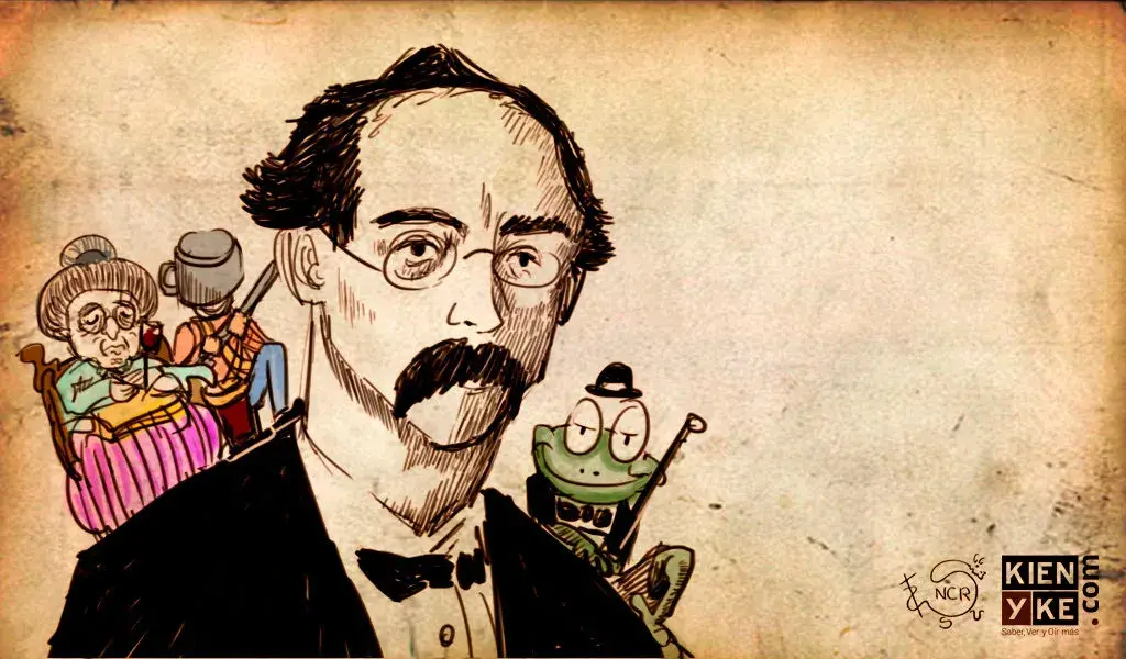 Illustration of Rafael Pombo, Colombian poets, Colombian writers