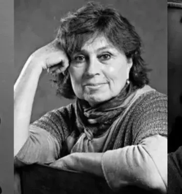 Retrato a blanco y negro de Irene Vasco, Darío Jaramillo y Laura Restrepo Retrato a blanco y negro de Irene Vasco, Darío Jaramillo y Laura Restrepo