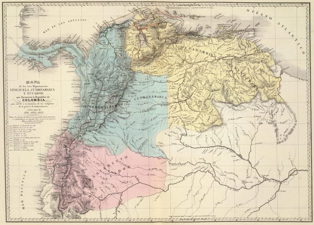 Gran Colombia, Bolivar, Historia