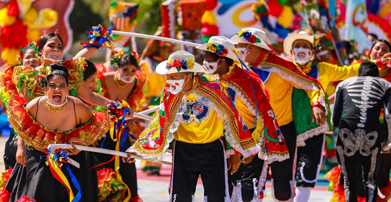 El Carnaval de Barranquilla, fiesta de la cultura colombiana.