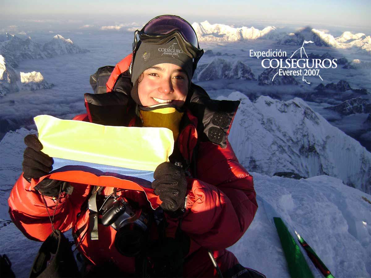 La sabrosura de la mujer colombiana, Ana María Giraldo, Deportista, Monte Everest.
