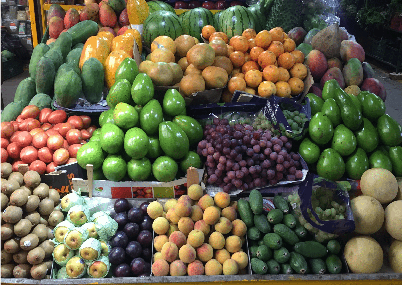 Paloquemao, plazas de mercado en Colombia, diversidad, frutas exóticas