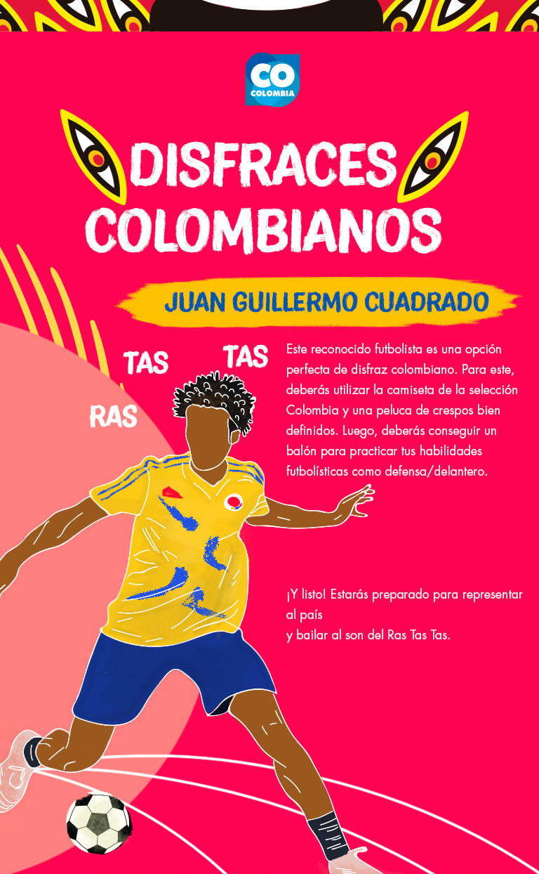 Dizfras de Juan Guillermo Cuadrado - Selección Colombia - Hallowen