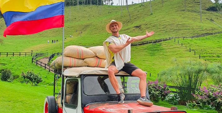 Dominic Wolf viajando por el país más acogedor del mundo | Marca País Colombia