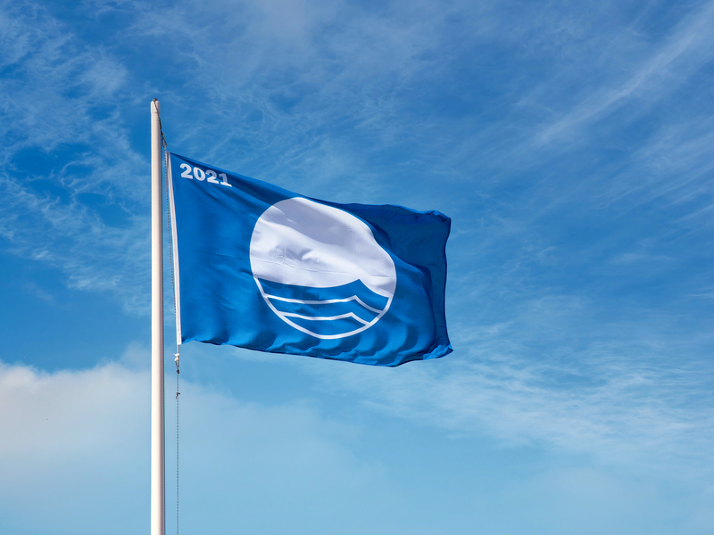 Bandera azul en playas de calidad ambiental