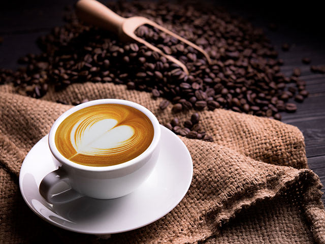 Taza de café colombiano, el major café suave del mundo.